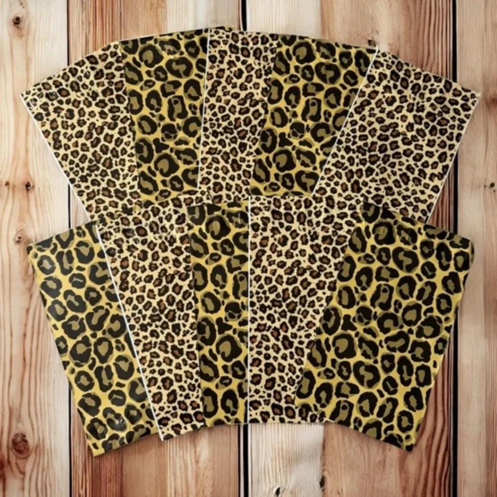 (10) 6x9 Assorted Leopard Poly Mailers (Pack #3)
